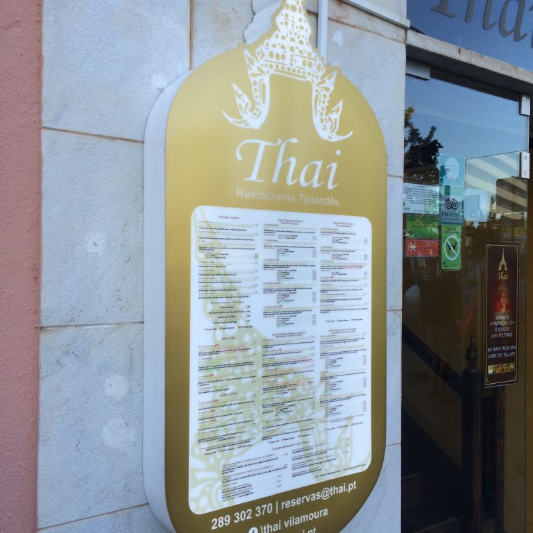 Expositor de menu personalizado