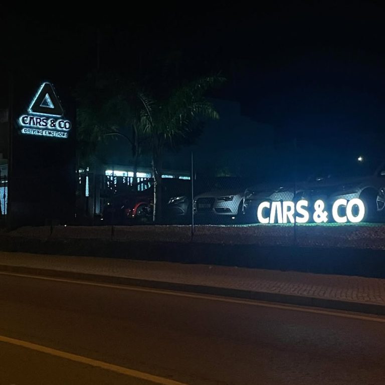 letras luminosas 3d monobloco CARS e Co